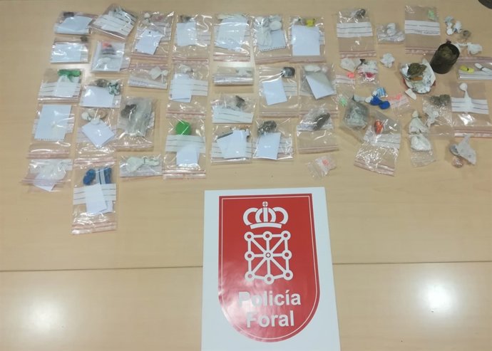 Droga incautada en uno de los locales