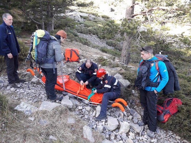 Rescatado un montañero herido tras sufrir una caída en el Moncayo.