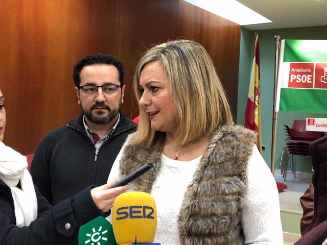 María Jesús Serrano (PSOE-A), en Baena (Córdoba)