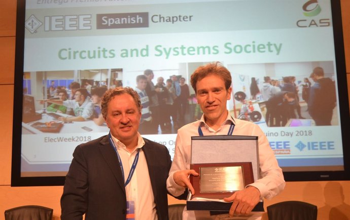 El catedrático de la UPNA Antonio López recibe el premio del  IEEE