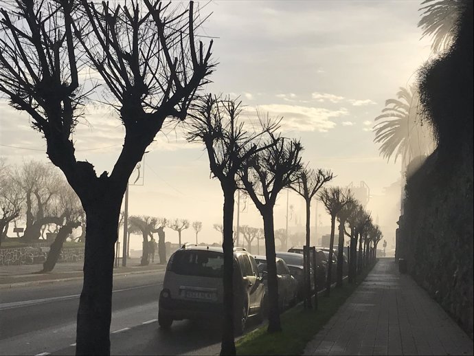 Niebla en el Sardinero (Santander)