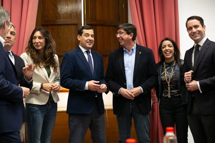 Reunión de representantes de PP-A y Ciudadanos en el marco de la negociación d