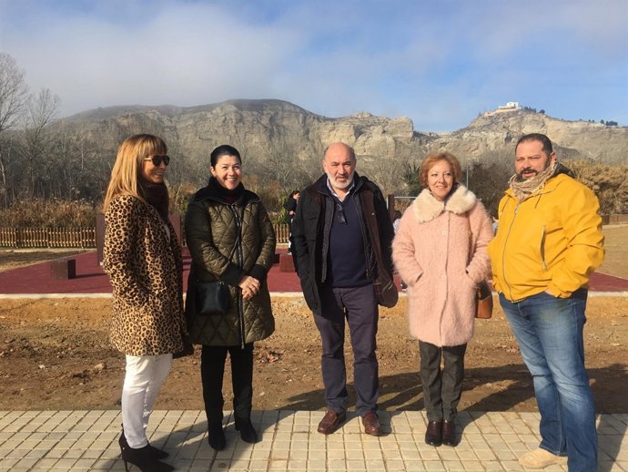 El alcalde de Calatayud ha inaugurado el Parkour Park en el parque de la Sernna