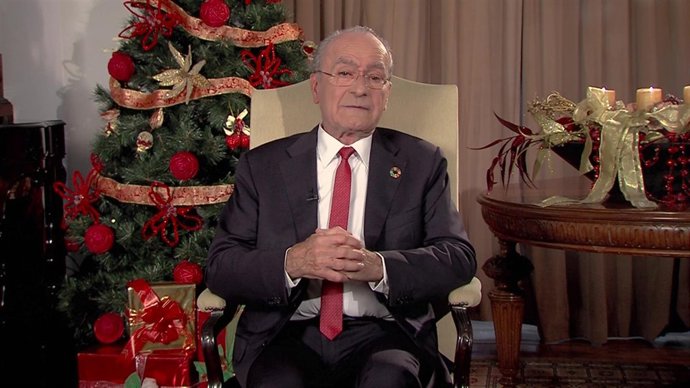 Alcalde de Málaga francisco de la torre en su mensaje de navidad 2018