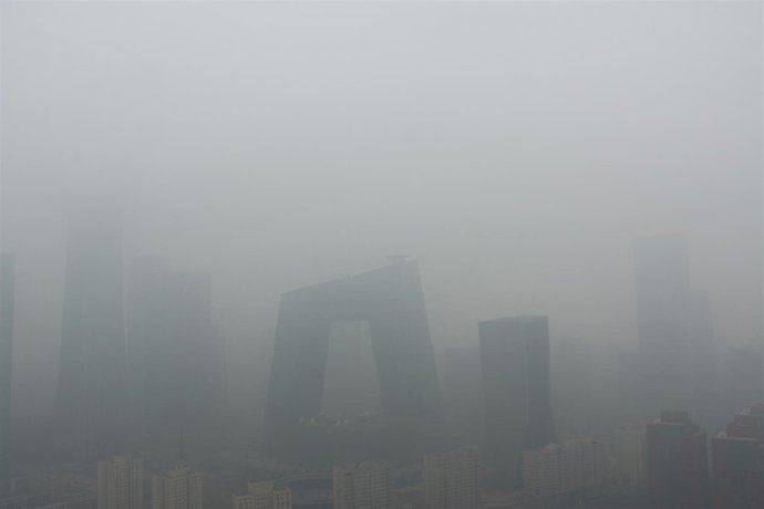 Nube de contaminación en Pekín