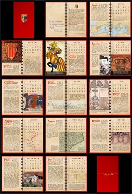 La felicitación de Javier Lambán en forma de calendario con hitos aragoneses