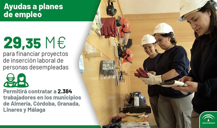 B9,35 millones a planes de empleo de cinco ayuntamientos.