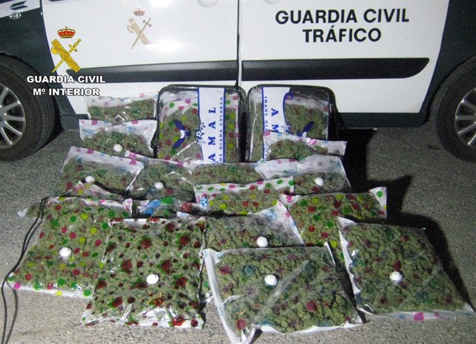 Marihuana que transportaba en el vehículo