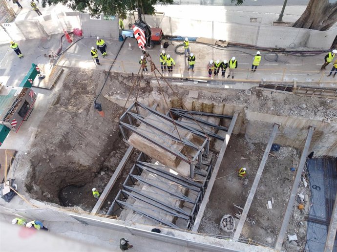 Muro de San Lorenzo obras del metro