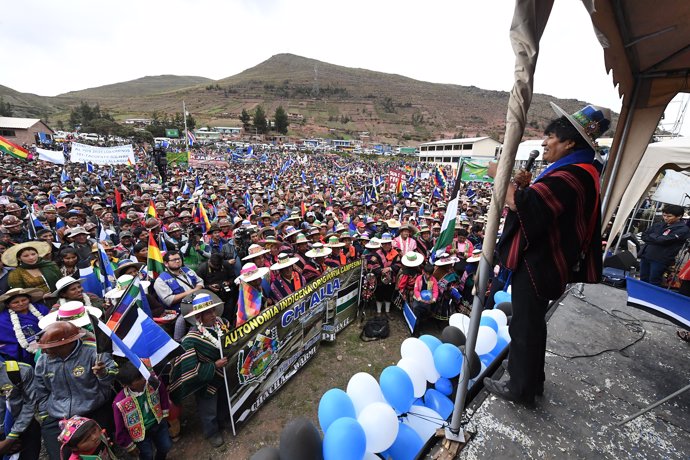 Evo Morales en Cochabamba