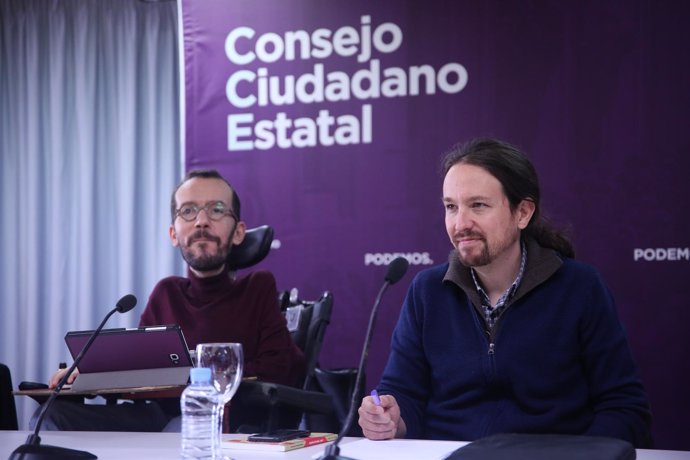Pablo Echenique y Pablo Iglesias, en una imagen de archivo