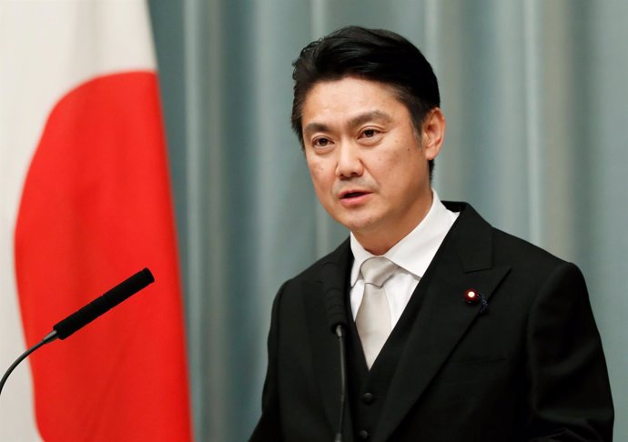 El ministro de Justicia japonés Takashi Yamashita