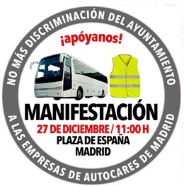 Pegatina de la manifestación