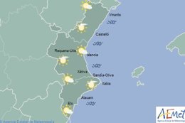 Predicción de este jueves