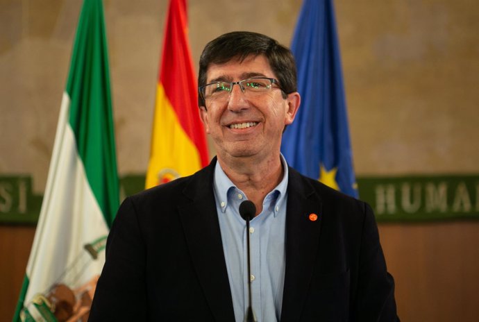 El candidato de Ciudadanos (Cs) a la Presidencia de la Junta de Andalucía, Juan 