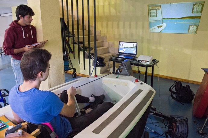 Simulador de vela adaptada en el Hospital Nacional de Parapléjicos