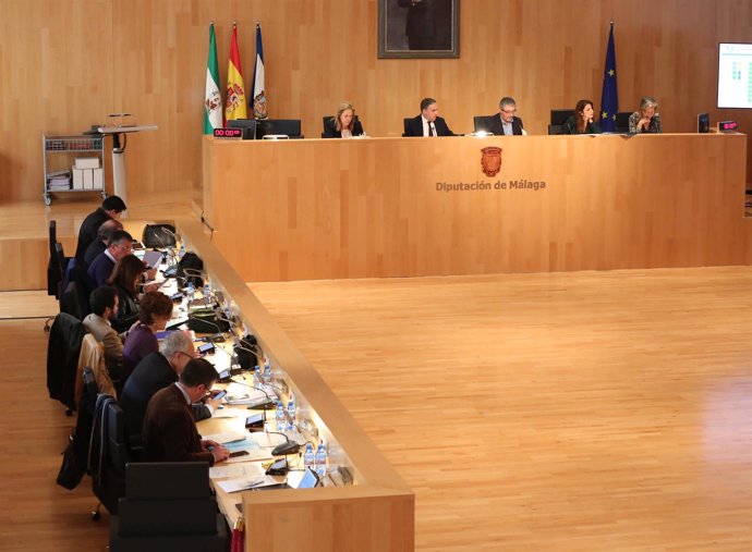 Vista Pleno de marzo de 2018 diputación de Málaga