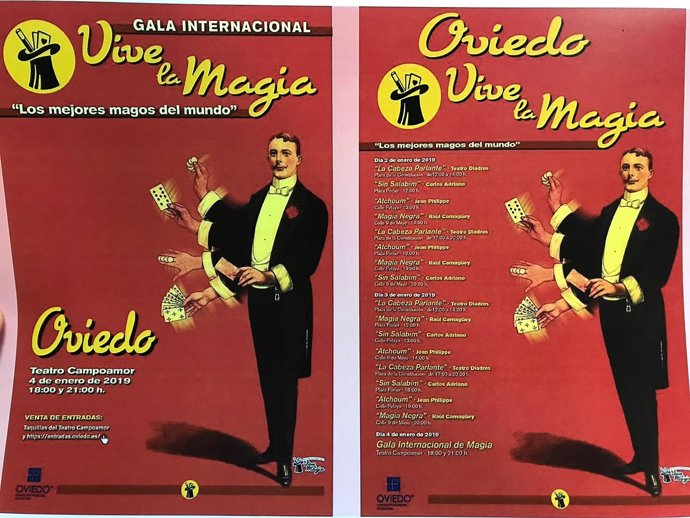 Programa festival de magia de Oviedo