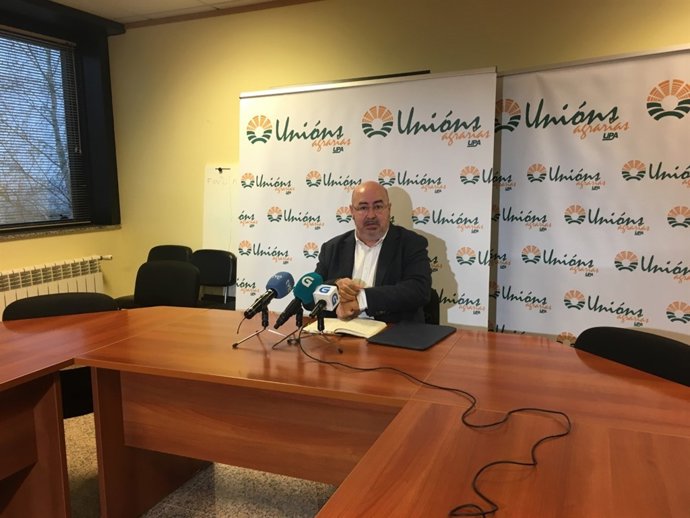 El secretario xeral de Unións Agrarias, Roberto García