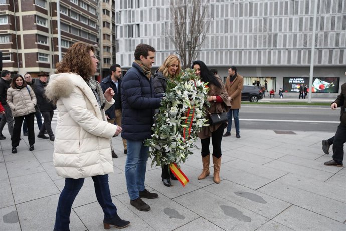 El presidente del PP, Pablo Casado, presenta las candidatas del PP en Navarra