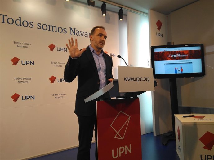 El presidente de UPN, Javier Esparza