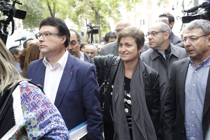 Joan Josep Nuet i Anna Simó, ex-membres de la Mesa del Parlament.