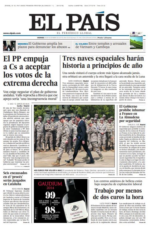 Portada El País