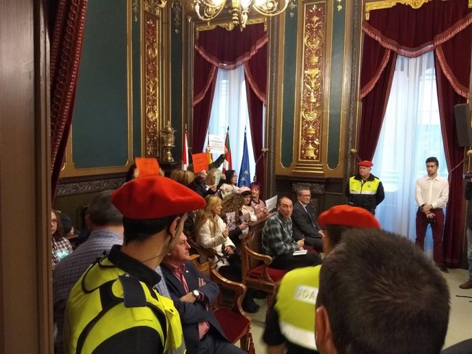 Trabajadoras del SAD en el Ayuntamiento de Bilbao