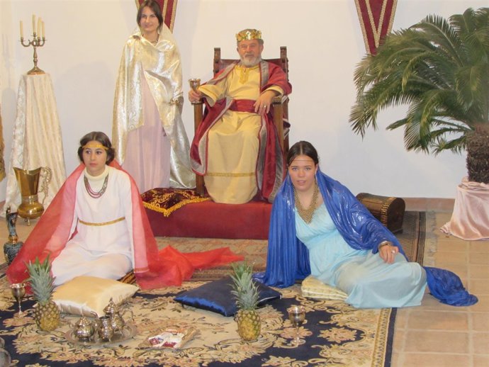 Una de las escenas del belén viviente de Torrecampo