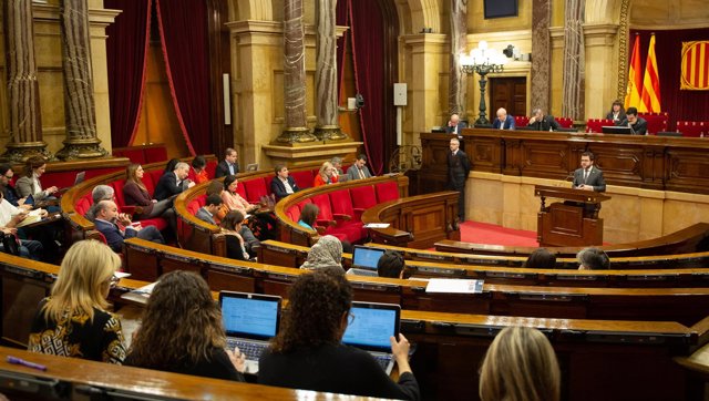 Imagen de archivo del pleno del Parlament de Catalunya.