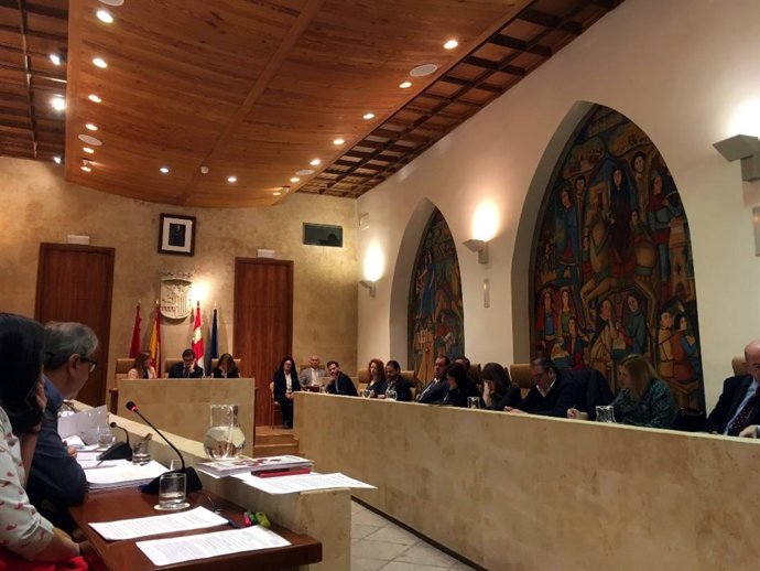 Pleno en el Ayuntamiento de Salamanca.