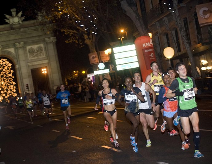 Tirunesh Dibaba, durante la San Silvestre Vallecana de 2011