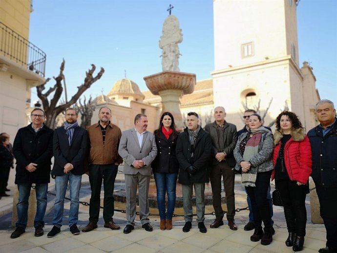 Miriam Guardiola, durante la visita que ha realizado a la Fuente de Uceta