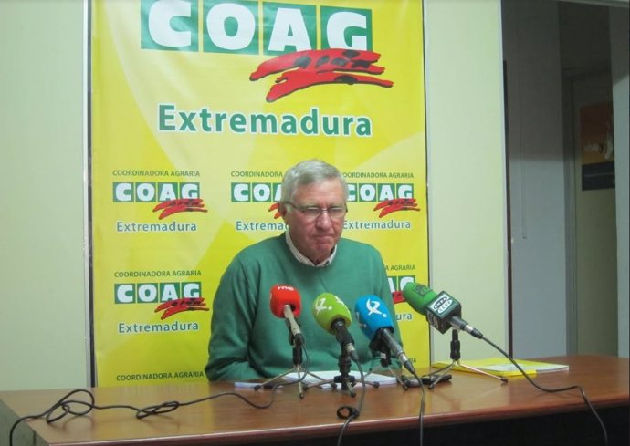 El portavoz de COAG Extremadura, Juan Moreno