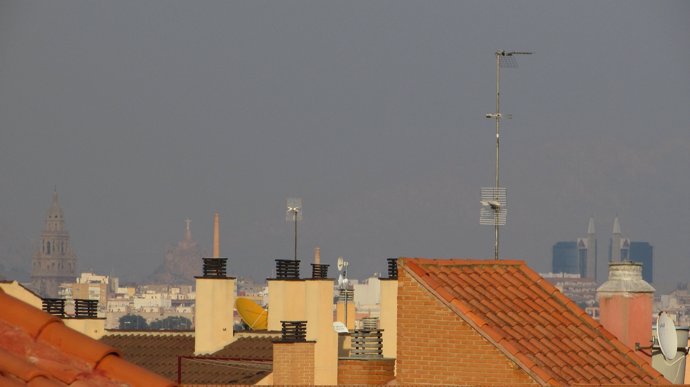 Fotografía de contaminación tomada por Ahora Murcia