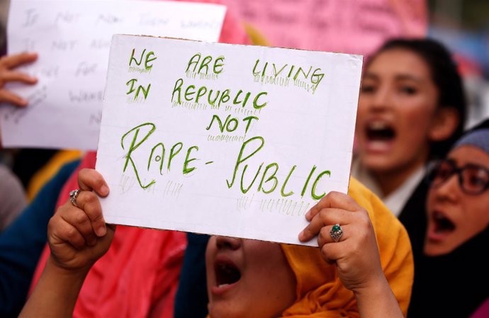 Protesta contra las violaciones en India