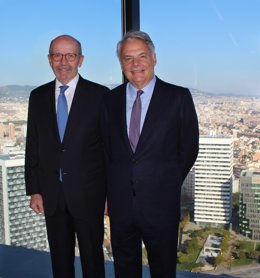 Garralda, president del Grup Mútua, i Díaz-Morera, president EDM