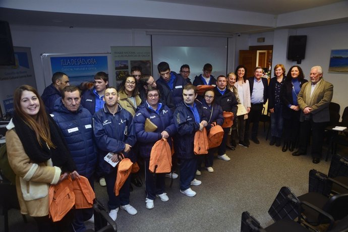 Ángeles Vázquez en la presentación del plan rector de las Illas Atlánticas