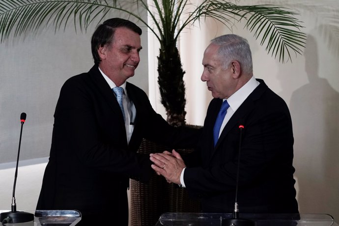 Jair Bolsonaro y Benjamin Netanyahu
