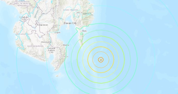 Registrado un terremoto de magnitud 7,2 en el sur de Filipinas