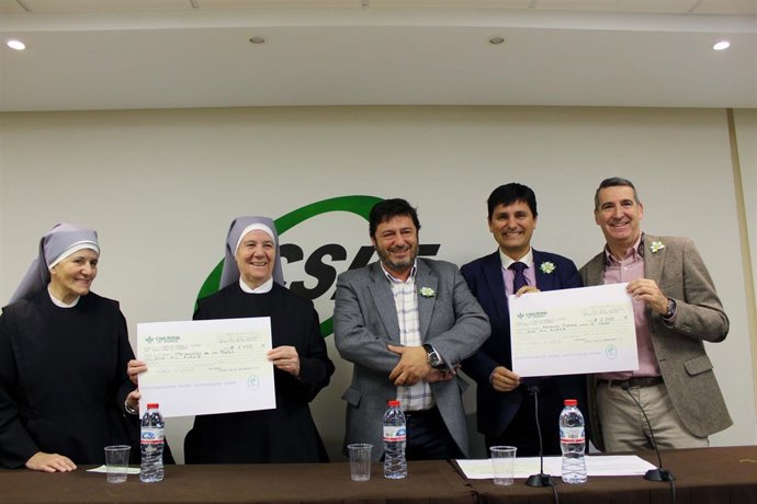 CSIF entrega la recaudación de la lotería a las Hermanitas de los Pobres