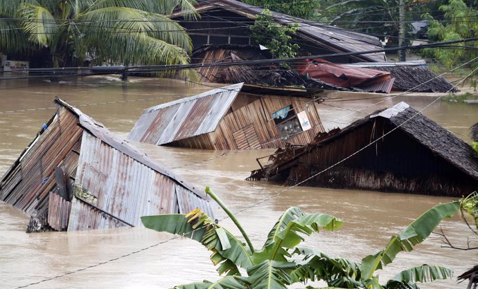 Inundaciones en Filipinas tras el paso de una tormenta tropical