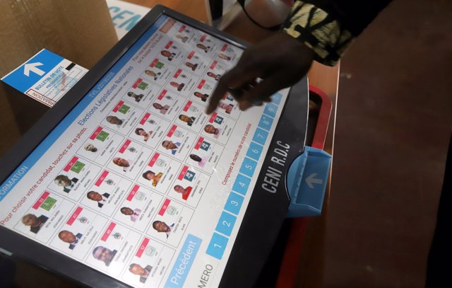 Máquinas de votación en República Democrática del Congo