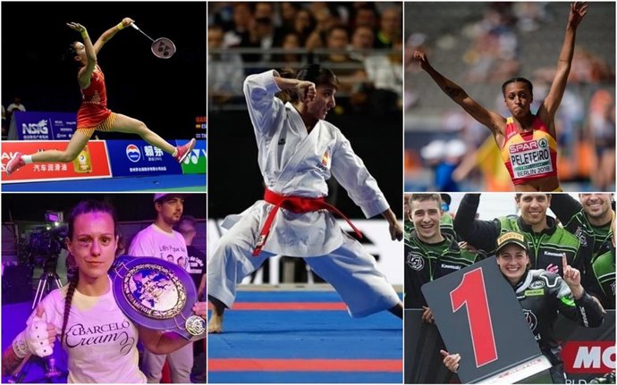 Protagonistas del deporte femenino español en 2018