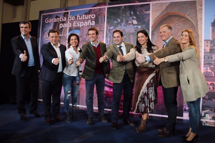 Casado y Núñez en la presentación de candidaturas a las alcaldías de capitales