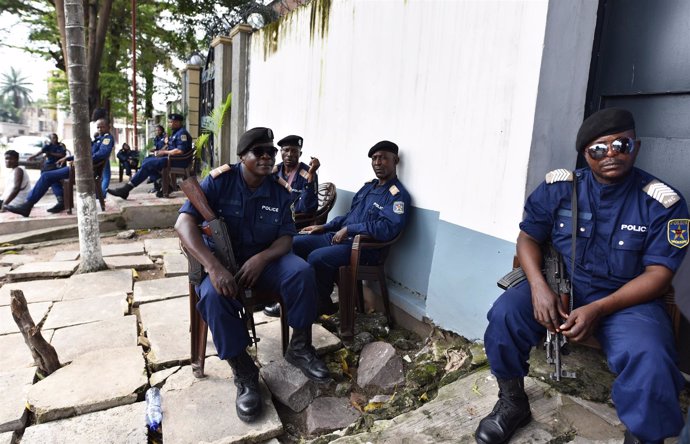 Policías en República Democrática del Congo