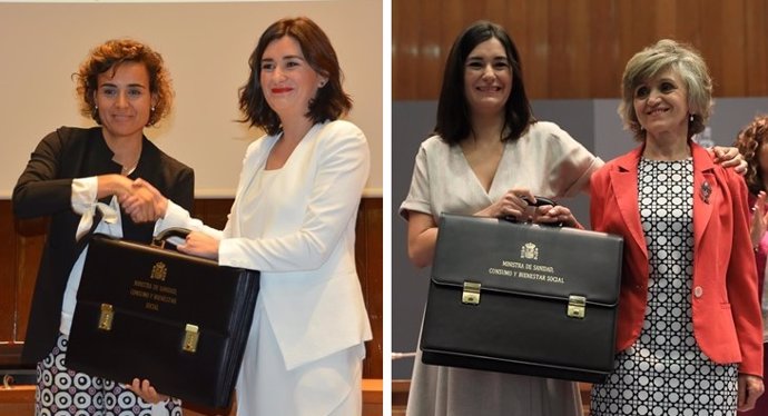 Montserrat, Montón y Carcedo, las tres ministras de Sanidad en 2018