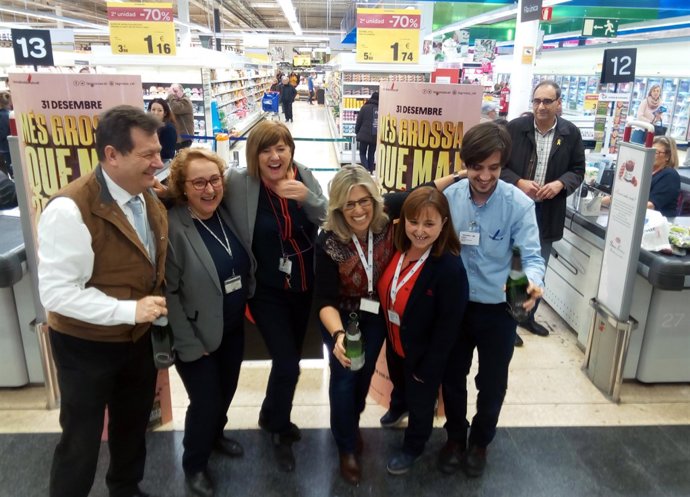 La Grossa 2018 recau en un Carrefour de Terrassa (Barcelona)