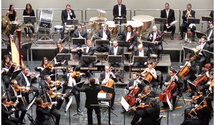 Orquesta de Extremadura en una actuación