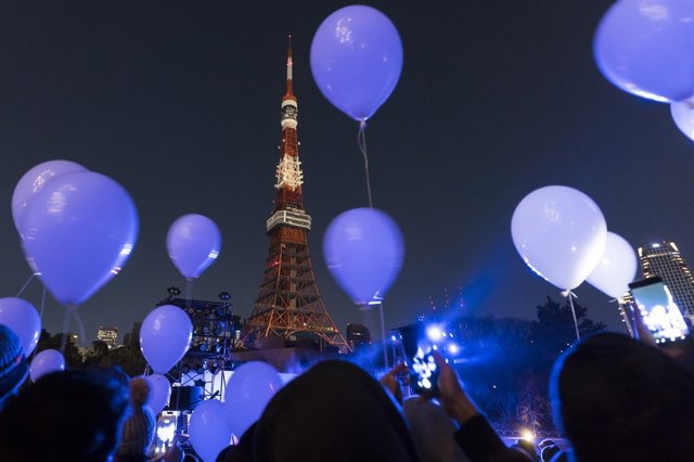Celebración del nuevo año en Tokio